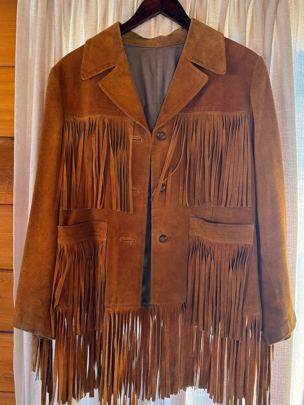 Freeway Women's Brown Fringe Jacket